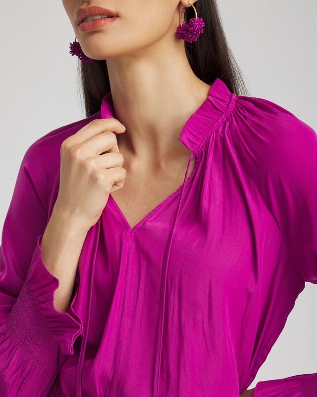 Drop Waist Pleated Tier Dress - image 4